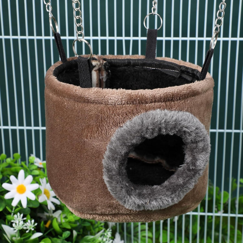 WINOMO Haustier-Hängematte Hamster zum Aufhängen, Kuschelhütte für Eichhörnchen, Chinchilla, Meersch