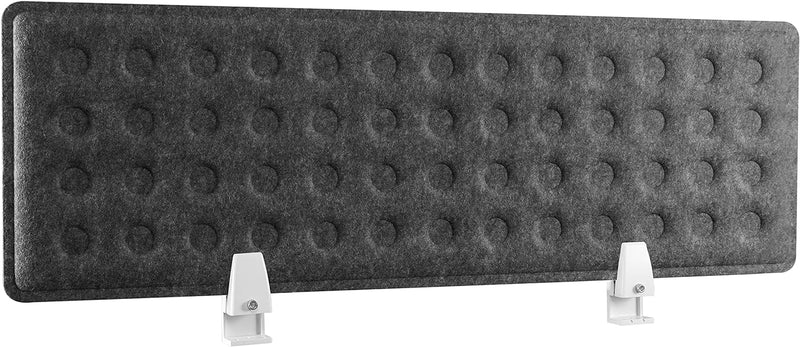 RICOO Akustik Trennwand für Schreibtisch SAP0930-G 92 x 30 x 1,5 cm Grau Büro Home Office Pinnwand S