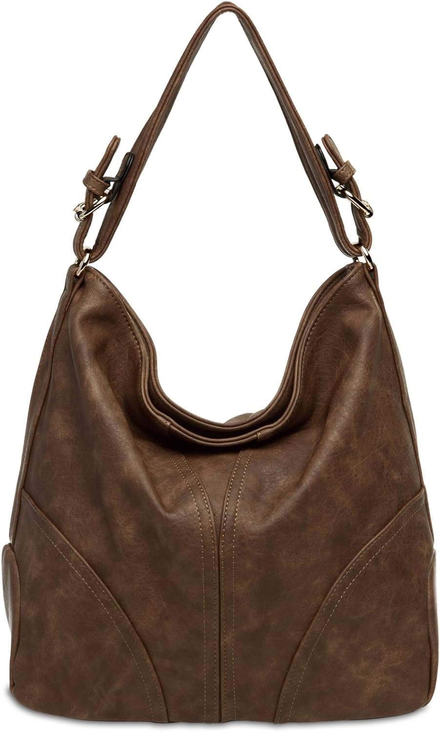 Caspar TS940 Damen Schultertasche Braun, Braun