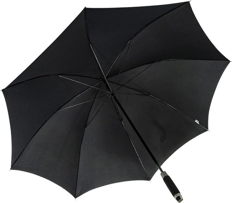 Doppler XXL Golfschirm - Partnerschirm Fiberglas mit Stabgriff - schwarz, schwarz