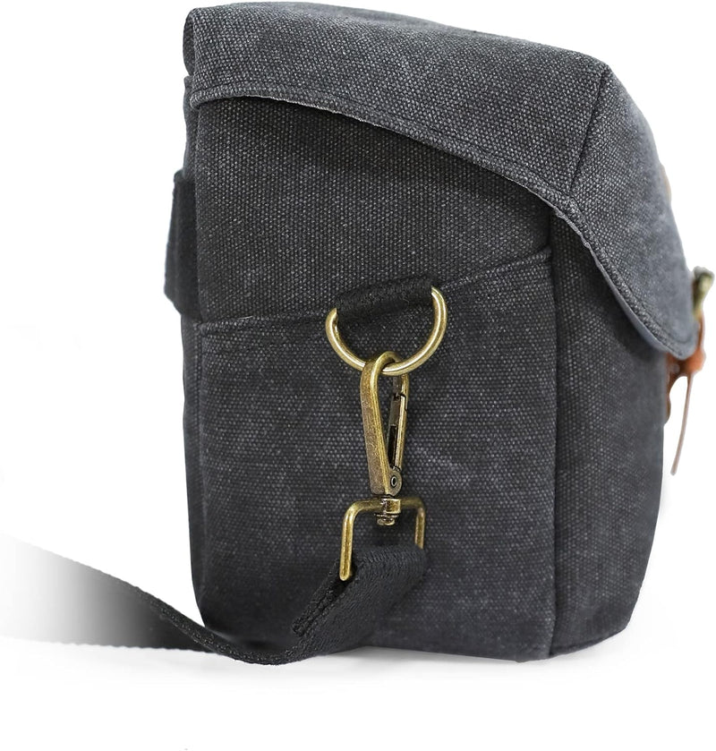 Baxxtar Louis II SLR-Kameratasche Schultertasche - Canvas mit Regencape (Grösse: Medium) Kompatibel