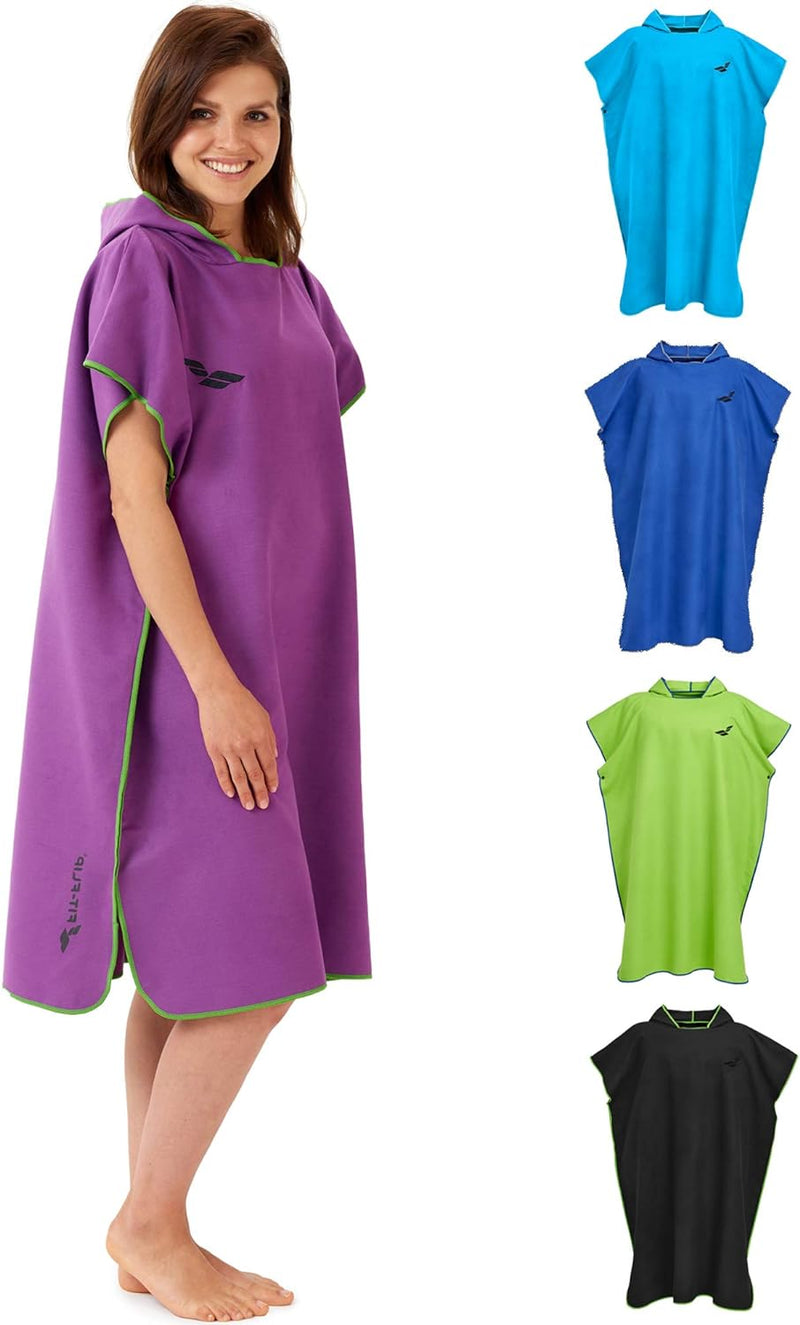 Fit-Flip Surfponcho, Umziehhilfe Damen & Herren – kompakt und sehr leicht – Badeponcho, Umziehhilfe,