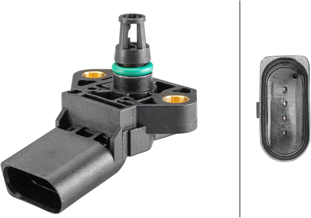 HELLA 6PP 358 152-251 Sensor, Ladedruck - 4-polig - geschraubt