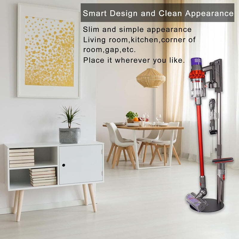 iAmoy Boden Dok Docking Halterung Bodenständer Kompatibel mit Dyson V15 Detect V6 V7 V8 V10 V11 Akku