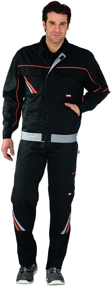 Planam Grösse 68 Herren Visline V2 Bundjacke schwarz orange zink Modell 2481