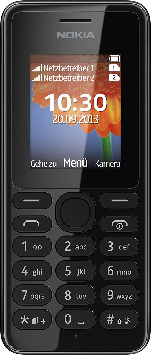 108 Nokia 108 Handy (4,6 cm (1,8 Zoll) QQVGA-Display, 160 x 128 Pixel, UKW-Radio, VGA Kamera ohne Bl