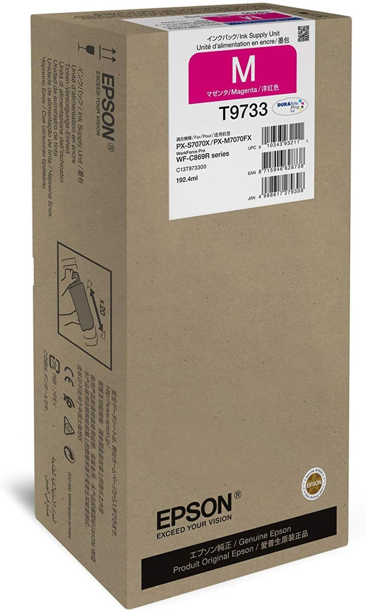 Epson C13T973300 passend für WFC869R Tinte Magenta XL 192ml 22.000 Seiten