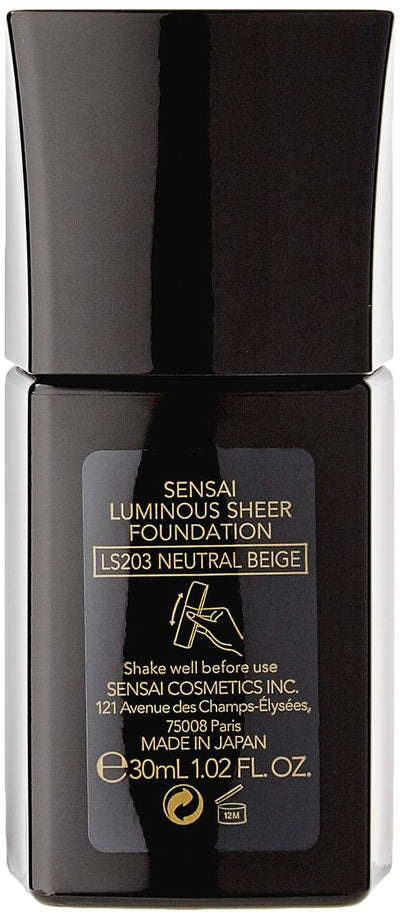 Kanebo Sensai Luminous Sheer Foundation 203, Neutral Beige, 30 ml, Neutral Beige