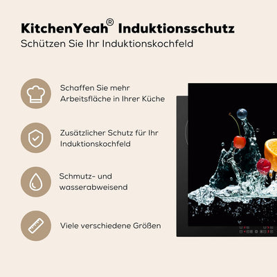 KitchenYeah© Herdabdeckplatte Einteilig Ceranfeld Abdeckplatte Küche Ceranfeldabdeckung Anti Rutsch