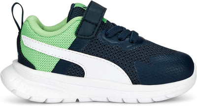 PUMA Unisex Baby Evolve Run Mesh Ac+ Inf Sneaker 20 EU Dark Night Puma White Summer Green, 20 EU Dar