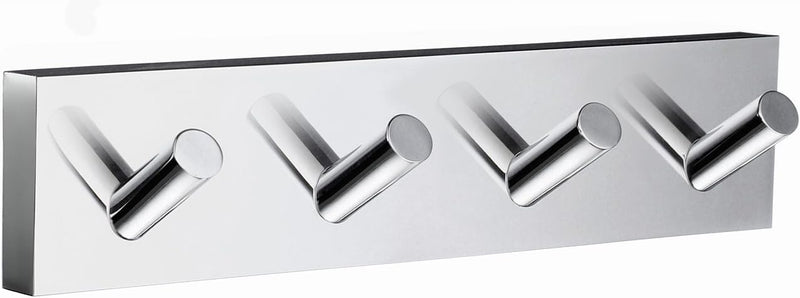 Smedbo "House" Chromed Quadruple Towel Hook, Polished Chrome, 17.8 x 4 x 4 cm Silber, Silber