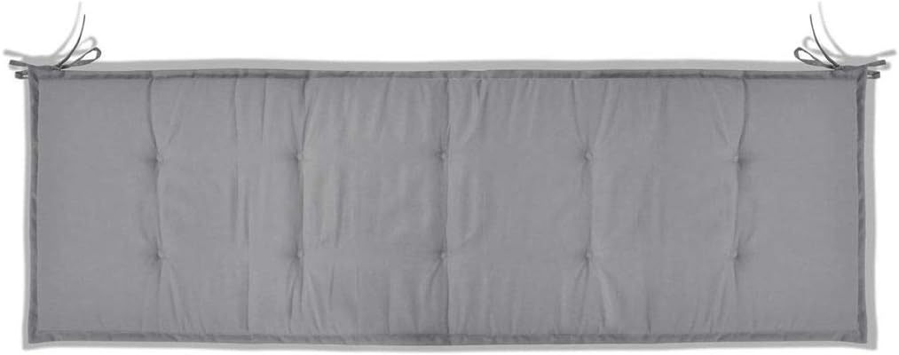 Tidyard Bankauflage Sitzpolster Bank Gartenbank Polster Kissen Auflage für Garten Bank, Grau, 150×50