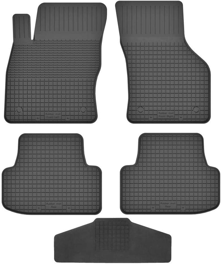 Fussmatten Vorne, Hinten + Tunnel für VW Touran MK2 2 II ab 2015 Gummi Gumimatten Vorne, Hinten, Tun