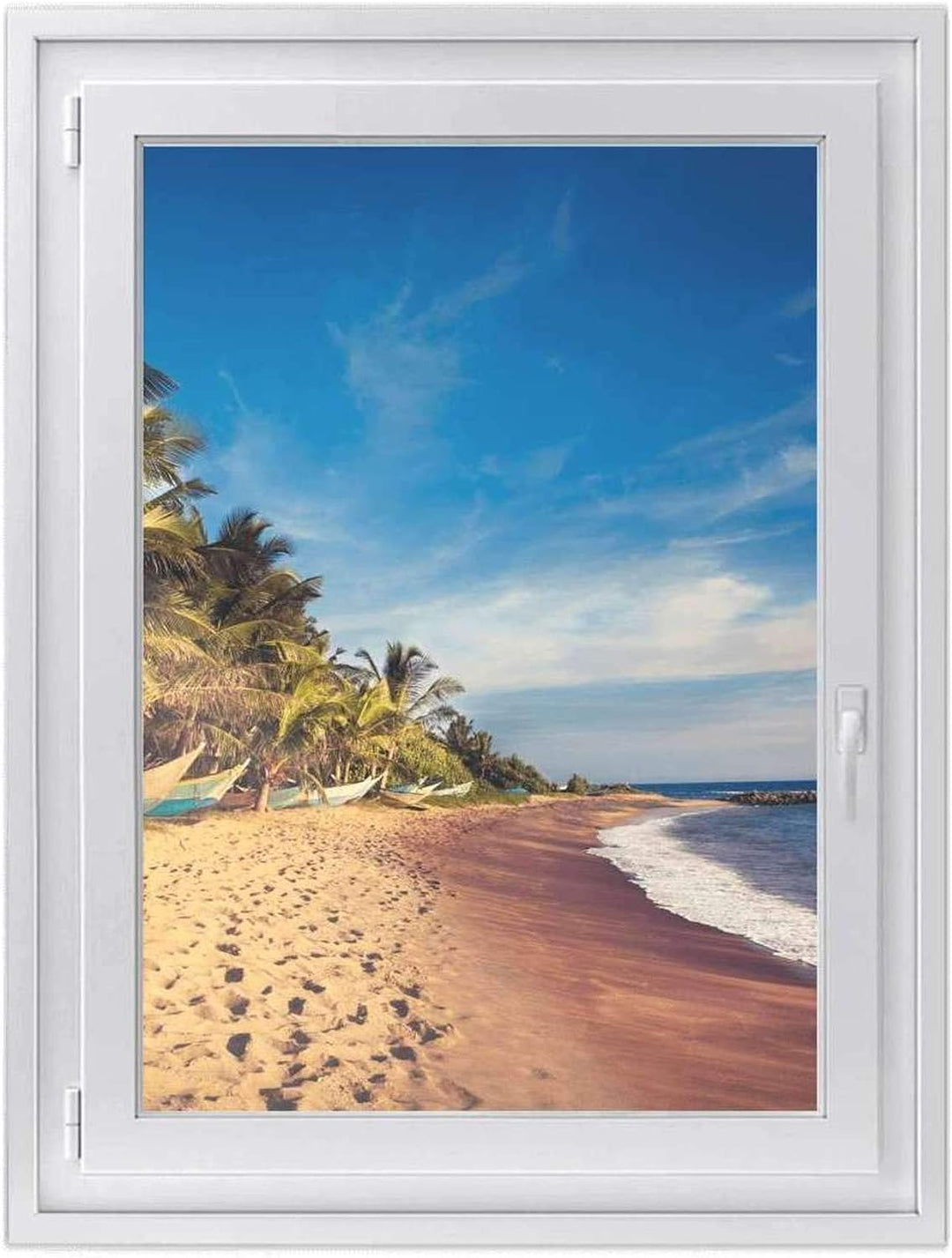 Fensterfolie Sichtschutz I Hochwertige Klebefolie für Fenster - Sticker I Deko Folie für Küche, Bad,