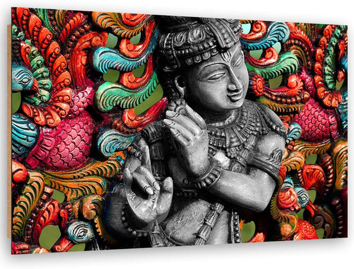 Wandbild XXL Buddha Deko Kunst Bilder Feng Shui mehrfarbig 120x80 cm M14694 120x80 cm, M14694 120x80