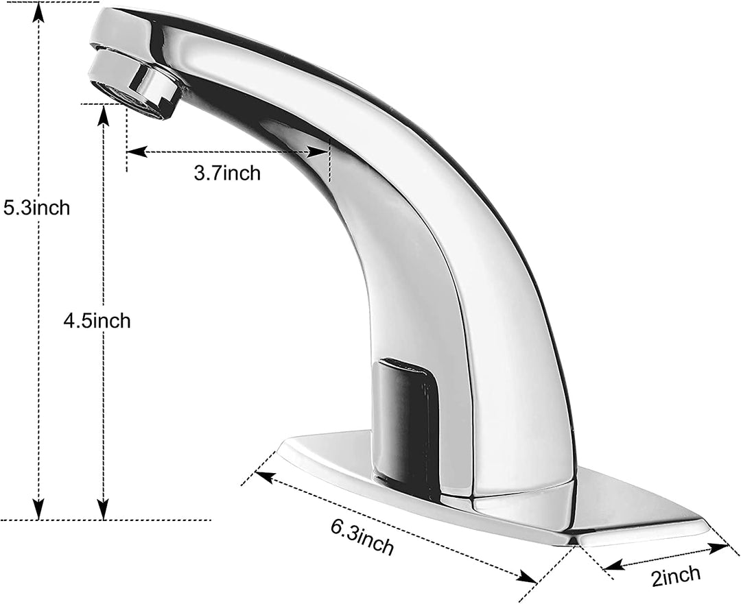Gangang Berührungsloser Wasserhahn,Hochwertig Infrarot Sensor Kaltwasser Wasserhahn,Automatik Wascht