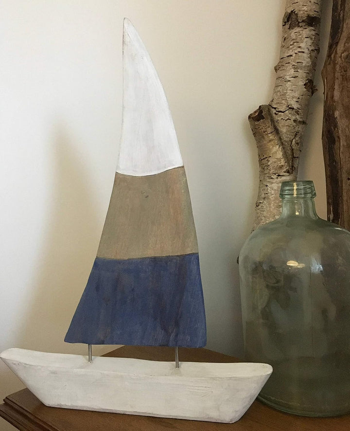 Moritz Holzdeko Segelboot 69,5 cm Atlantic Deko Schiff Maritime Dekoration