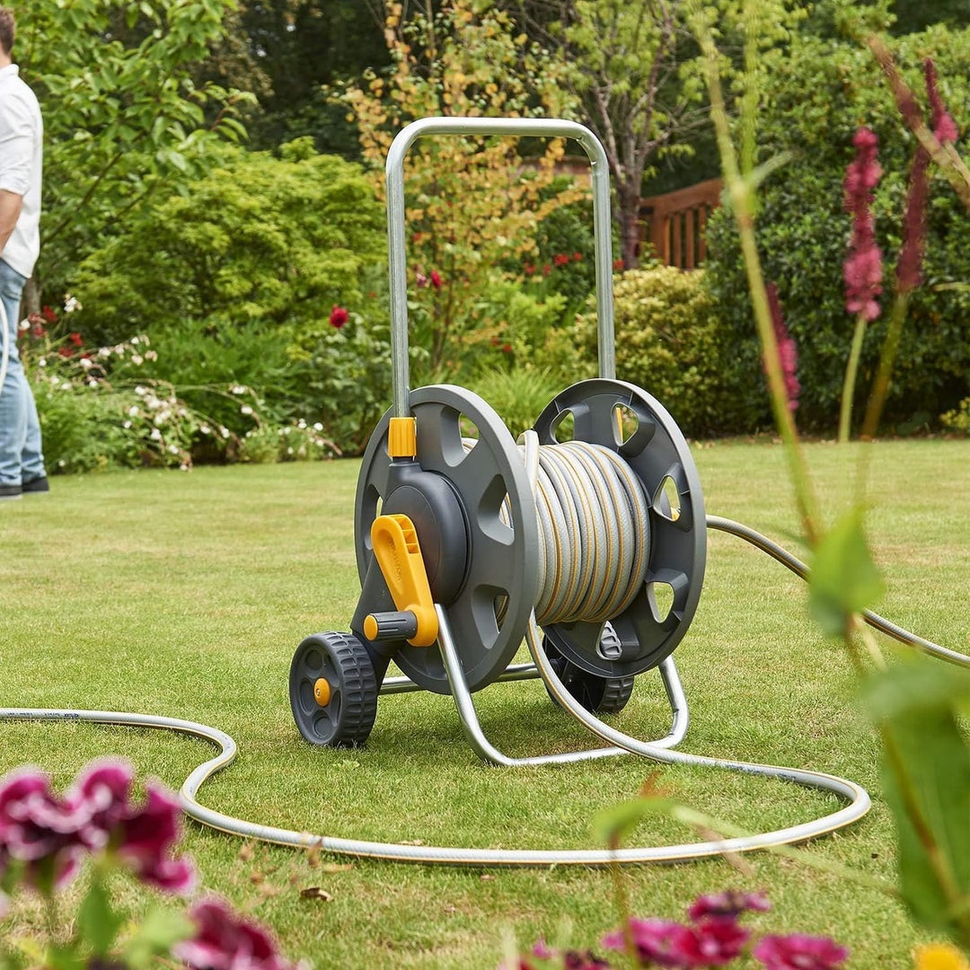 Hozelock Montierter Schlauchwagen (45m), mit 20m Schlauch für 45 Meter Schlauch mit 20 meter Schlauc