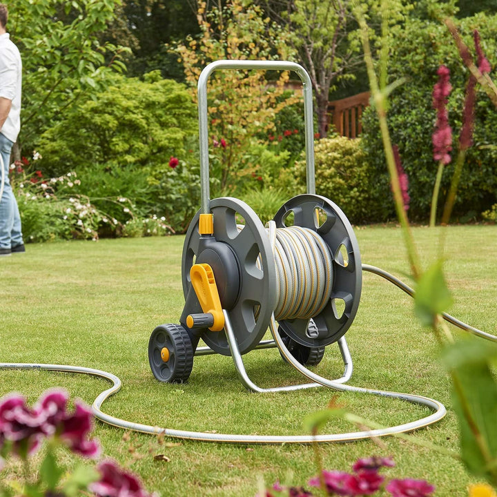Hozelock Montierter Schlauchwagen (45m), mit 20m Schlauch für 45 Meter Schlauch mit 20 meter Schlauc