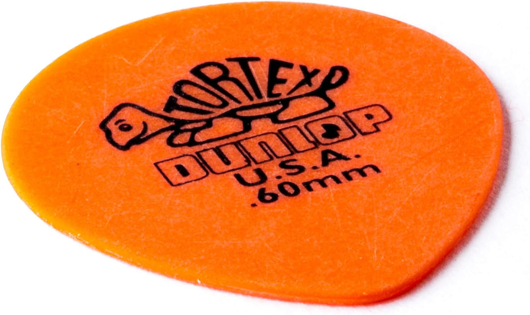 Dunlop 413R.60 Tortex® Tear Drop, Orange, 60mm, 72/Bag .60mm, .60mm