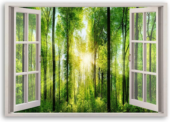 Feeby - Wandbilder Wohnzimmer 90x60 cm, Deko Paneel Bilder, Bilder für Schlafzimmer, Echter Gemalter