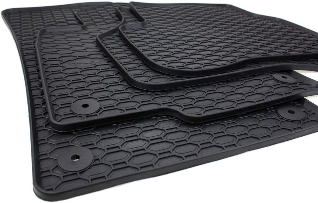 kfz-premiumteile24 Premium Gummimatten Kompatibel mit Passat 3C (B6 B7) + Passat CC Baujahr 2005-201