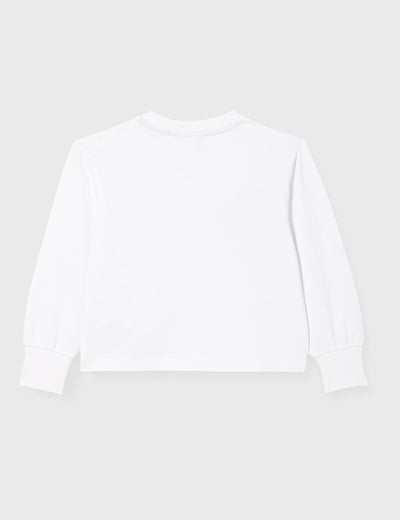 FILA Unisex Kinder Zamora Sweatshirt 86-92 Bright White, 86-92 Bright White