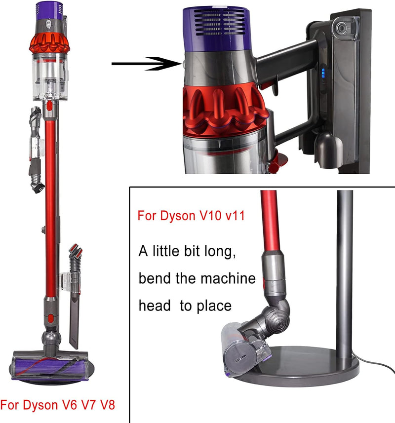 iAmoy Boden Dok Docking Halterung Bodenständer Kompatibel mit Dyson V15 Detect V6 V7 V8 V10 V11 Akku