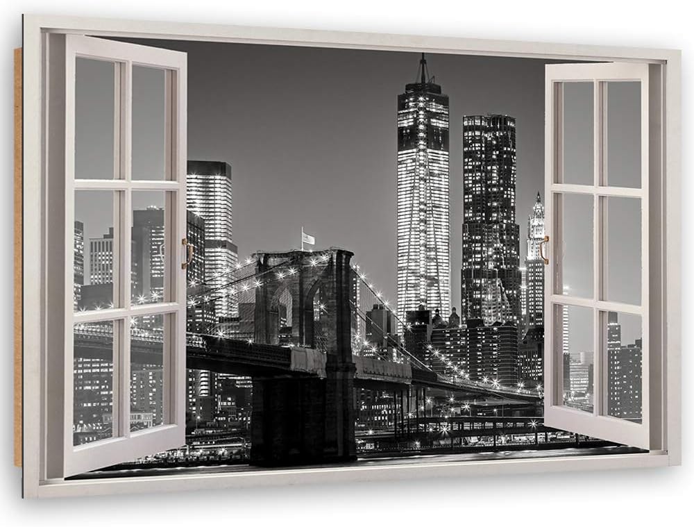 Feeby - Wandbilder Wohnzimmer 120x80 cm, Deko Paneel Bilder, Bilder für Schlafzimmer, Echter Gemalte