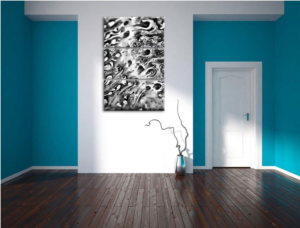Pixxprint Monocrome, Bunte Farben 3-Teiler Leinwandbild 120x80 Bild auf Leinwand