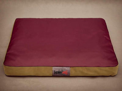 Hobbydog LMATFBO2 Hundematratze Hundebett Hundesofa Hundekorb flok, L, 90 x 70 x 12 cm, weinrot