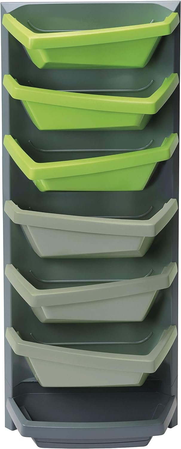 Juwel Vertical Garden Aufbauelement titan / limette (mit 3 Pflanzschalen, wasserdichte Rückwand, für