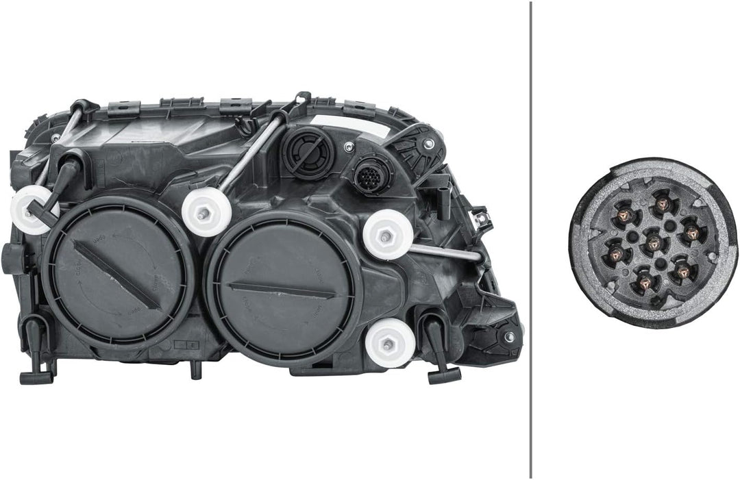 HELLA 1EH 009 513-031 FF/Halogen-Hauptscheinwerfer - links - für u.a. Mercedes-Benz Actros MP3 Links