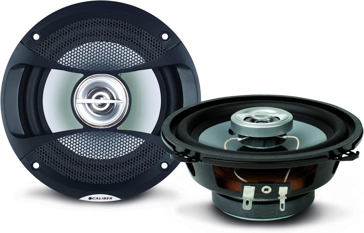 Caliber Autolautsprecher - 13cm Mit Gitter 2 Wege 100 Watt (CDS13G), Schwarz