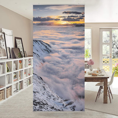 Raumteiler Blick über Wolken und Berge 250x120cm ohne Halterung 250 x 120cm ohne Halterung, 250 x 12