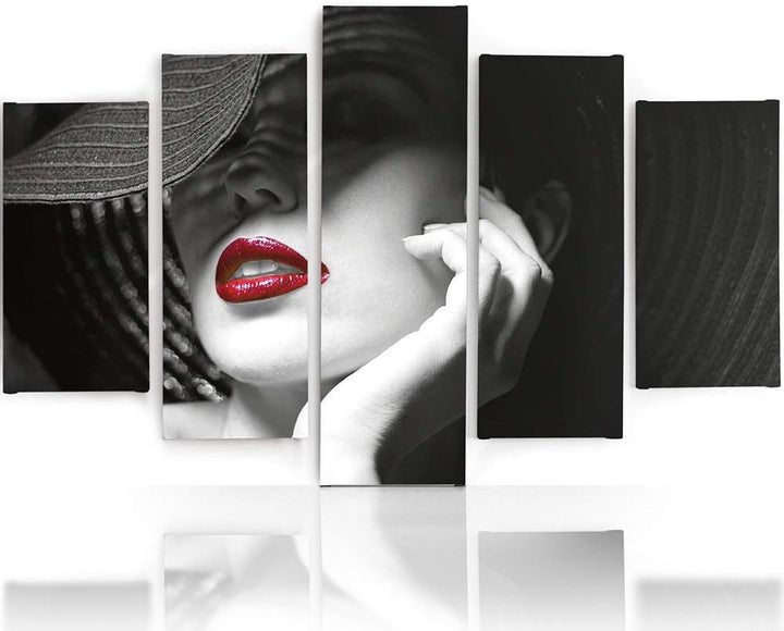 Feeby. Leinwandbild - 5 Teile - Bilder, Wand Bild, Wandbilder, Kunstdruck XXL, 5-Teilig, Typ A, 100x