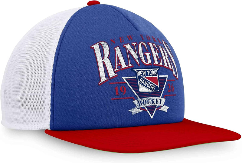 Fanatics - NHL New York Rangers True Classic Foam Front Trucker Snapback Cap