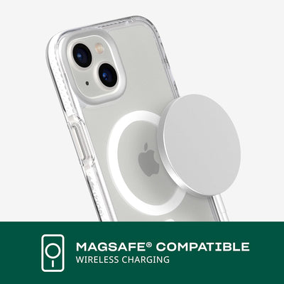 tech21 iPhone 14 Evo Crystal Kompatibel mit MagSafe® - Stossdämpfende & Kratzfeste Klar Handyhülle m