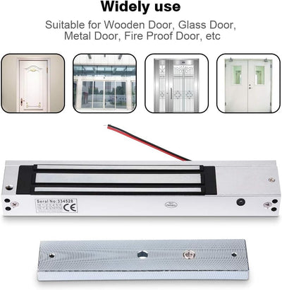 Magnetschloss Elektrische,280kg 600 LBs Holding Kraft Elektro Magnetschloss für Tür- Zutrittskontrol
