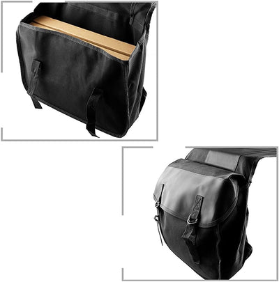 Riloer Universal-Motorrad-Satteltasche, Canvas-Satteltaschen mit grossem Fassungsvermögen Zweiseitig