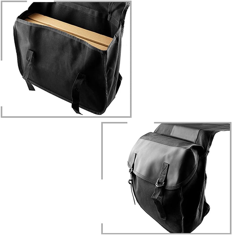 Riloer Universal-Motorrad-Satteltasche, Canvas-Satteltaschen mit grossem Fassungsvermögen Zweiseitig