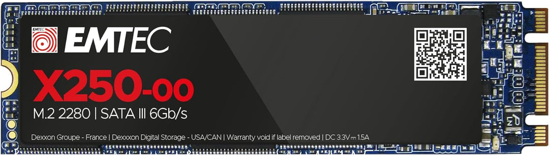 Emtec ECSSD2TX250 interne SSD – 2,5 Zoll – SATA – Kollektion X250 Power Plus – 3D NAND – 2 Tera