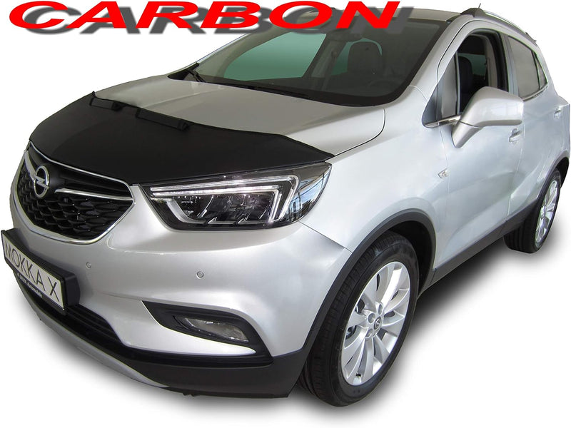 AB3-00161 CARBON OPTIK Auto Bra kompatibel mit Oppel Vauxhall MOKKA X Bj. 2016-2019 Haubenbra Steins