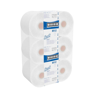 Scott Essential Jumbo Toilettenpapierrolle 8512 – Jumbo-Rolle Toilettenpapier – 12 Rollen x 526 Blat