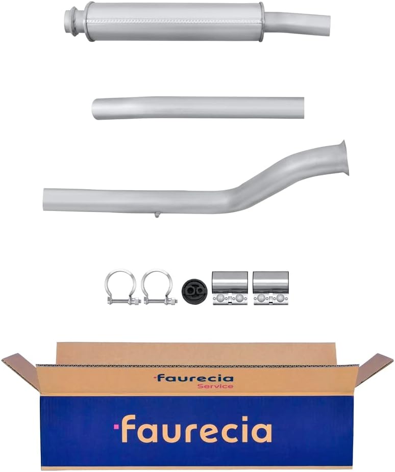 HELLA 8LC 366 025-131 Mittelschalldämpfer - Easy2Fit® Kit - mitte - dreiteilig - Set mit Anbauteilen