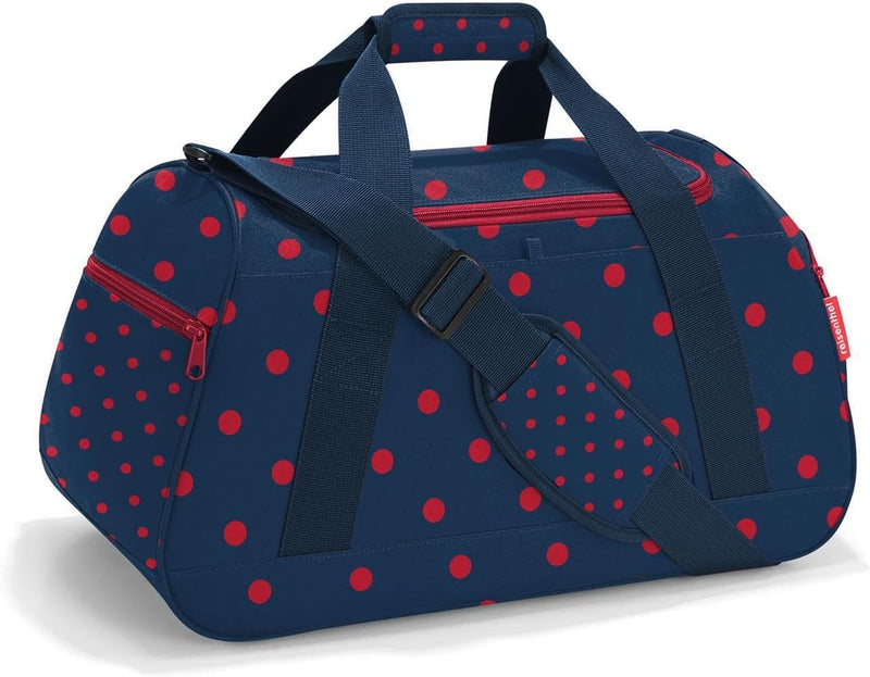 reisenthel activitybag Mixed dots red - dynamische und Moderne Sport-/Reisetasche, wasserabweisendes