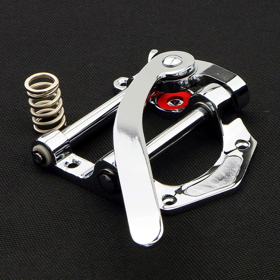 Pxyelec Gitarre Vibrato Saitenhalter Tremolo, Flat Top Body Tremolo Einheit Vibrato Bridge für Tele,
