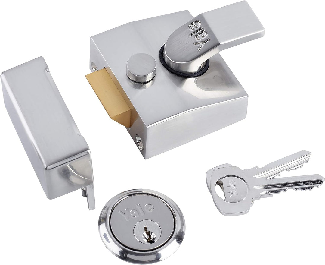 Yale P-85-DMG-SC-40 Sicherheitsschloss mit automatischem Riegelschloss, P-85-DMG-SC-40 40 mm Chrom-f