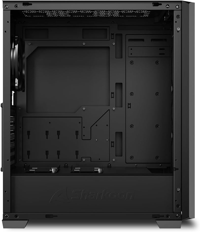 Sharkoon VS9 Midi ATX PC Gehäuse, schwarz