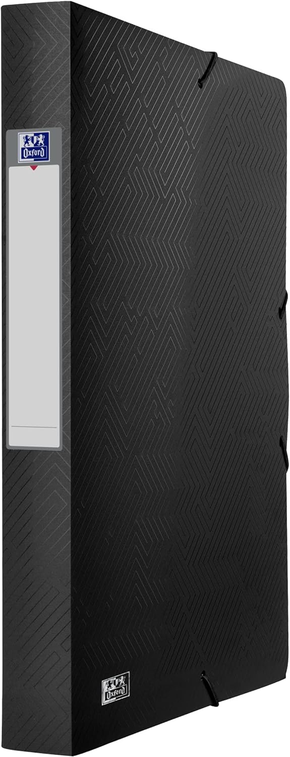Oxford Sammelbox A4, Rückenbreite 4 cm, Kunststoff, schwarz, 10 Stück, 10